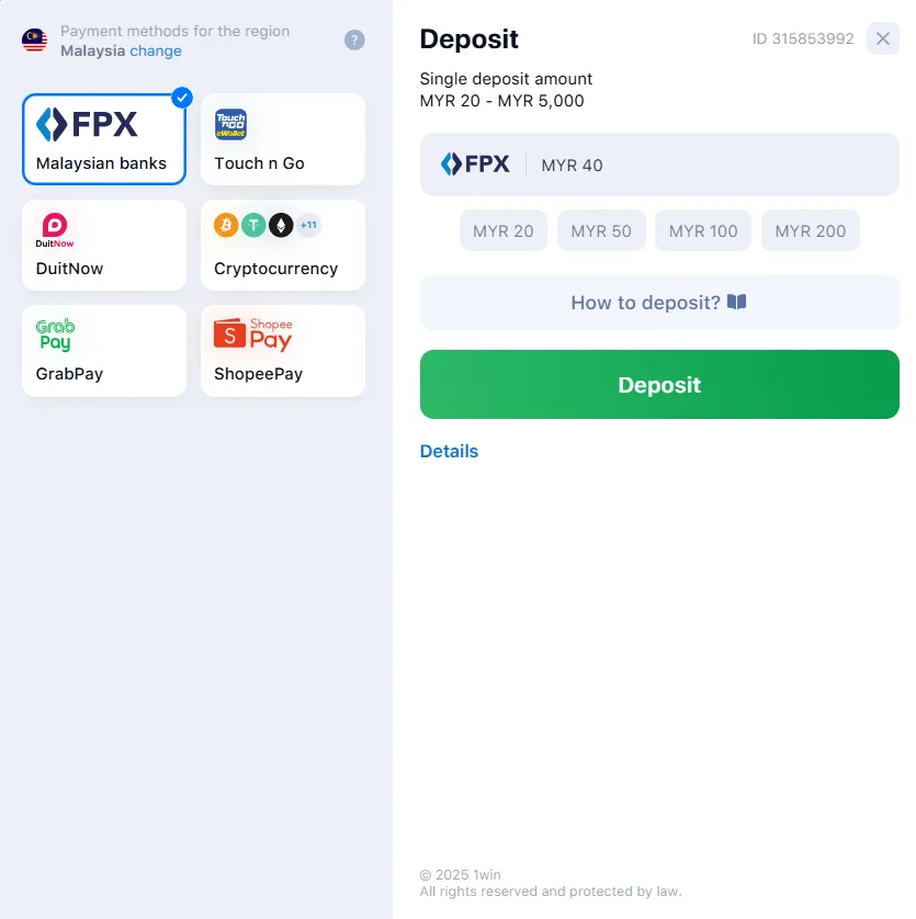 1win payments